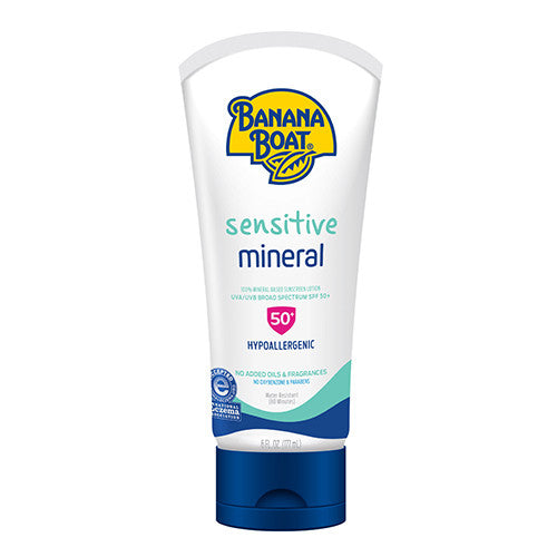 Banana Boat Simply Protect Sensitive Sunscreen Lotion SPF 50+, 6 Oz